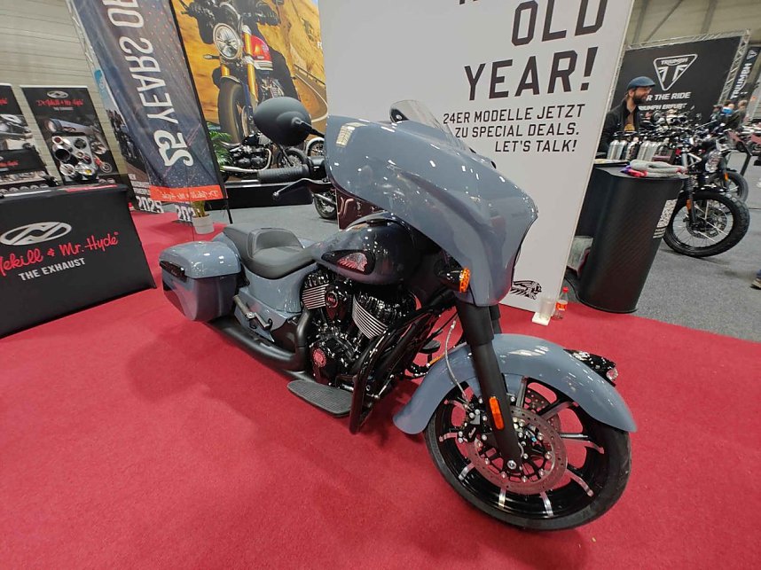 Peter Blei auf der Motorradmesse Erfurt