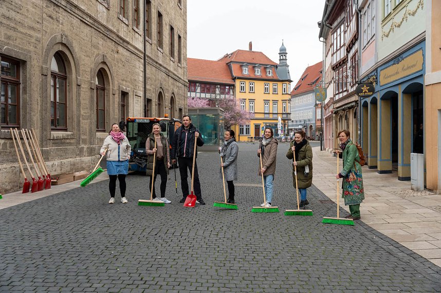 Fr&uuml;hjahrsputz und Stadt-Verbommeln in Bad Langensalza