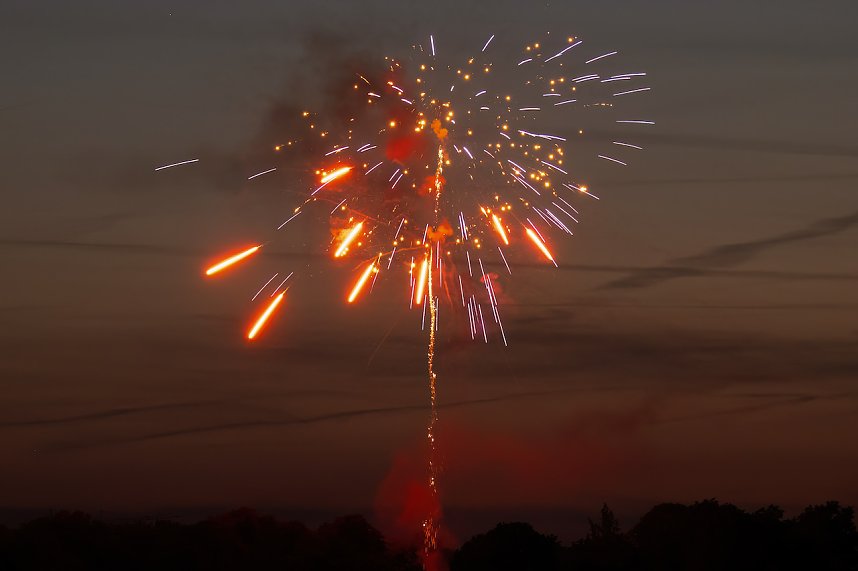 Gro&szlig;es Feuerwerk zum diesj&auml;hrigen Brunnenfest in Bad Langensalza