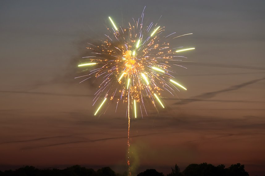 Gro&szlig;es Feuerwerk zum diesj&auml;hrigen Brunnenfest in Bad Langensalza