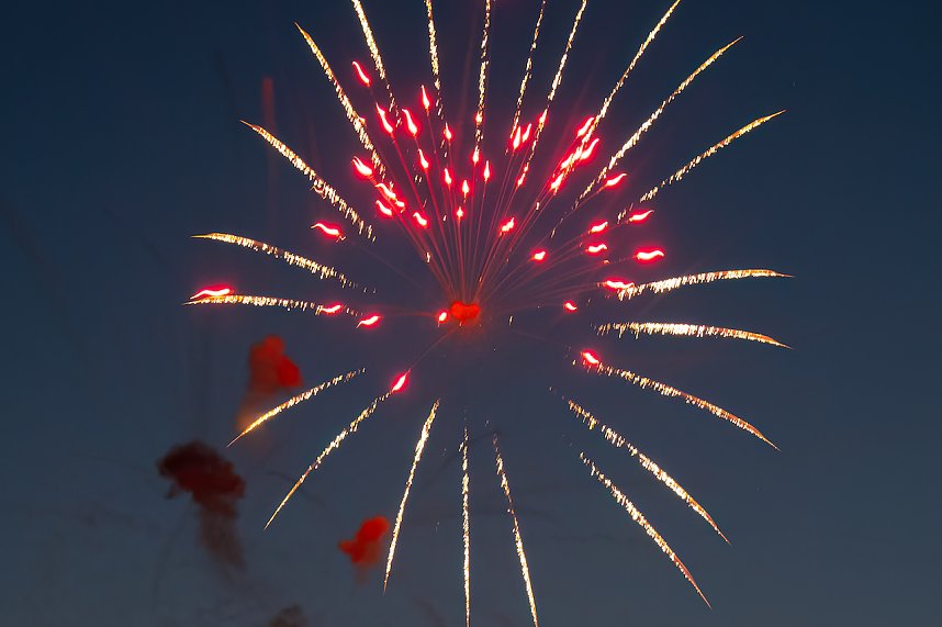 Gro&szlig;es Feuerwerk zum diesj&auml;hrigen Brunnenfest in Bad Langensalza