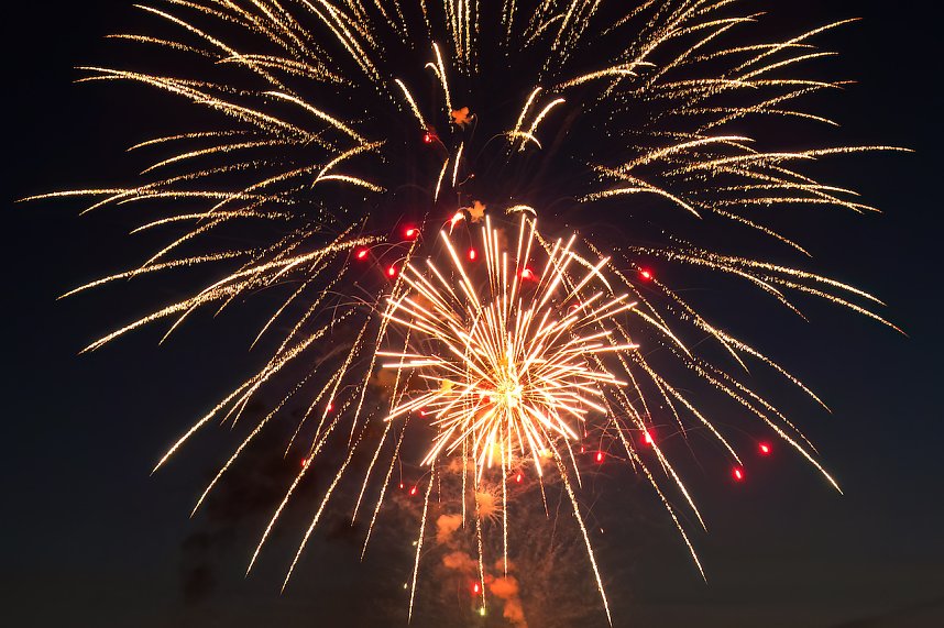 Gro&szlig;es Feuerwerk zum diesj&auml;hrigen Brunnenfest in Bad Langensalza