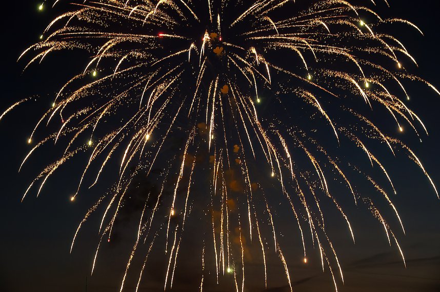 Gro&szlig;es Feuerwerk zum diesj&auml;hrigen Brunnenfest in Bad Langensalza