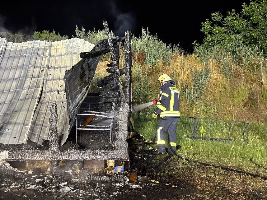 Laubenbrand in Allmenhausen