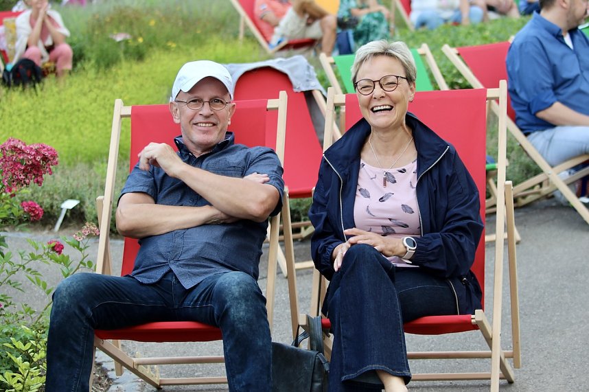 Tolle Stimmung im Rosengarten Bad Langensalza mit Reggae-Kl&auml;ngen