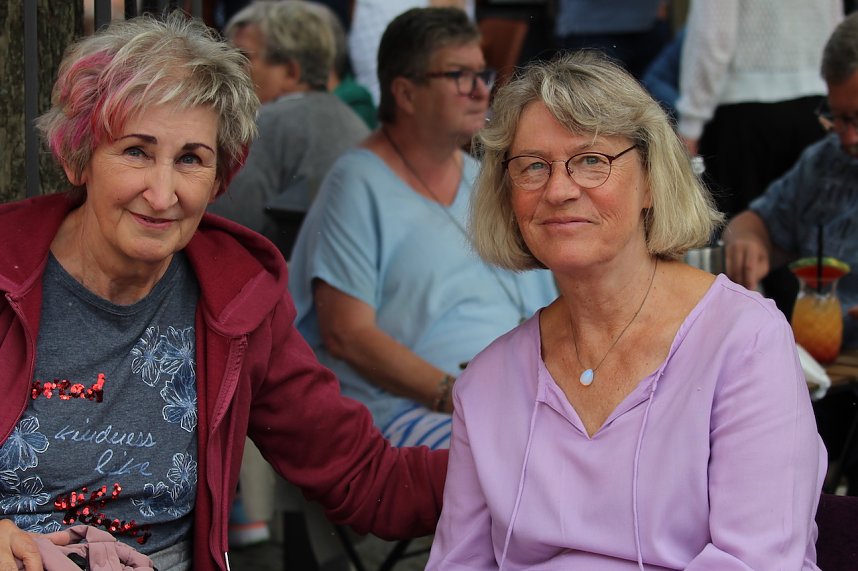 Gute Stimmung auf dem Kornmarkt beim BaLaTon in Bad Langensalza