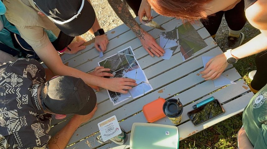 Bierathlon-Impressionen: Auf der Strecke in N&auml;gelstedt