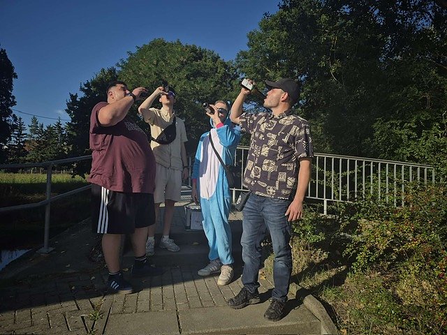 Bierathlon-Impressionen: Auf der Strecke in N&auml;gelstedt