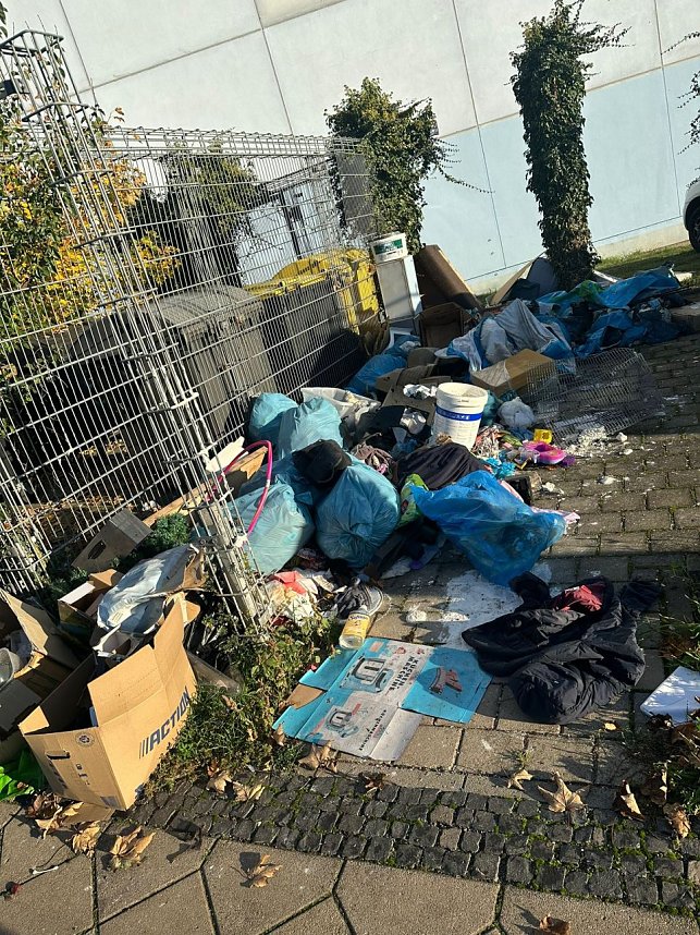 M&uuml;ll auf &ouml;ffentlichen Pl&auml;tzen in Bad Langensalza 
