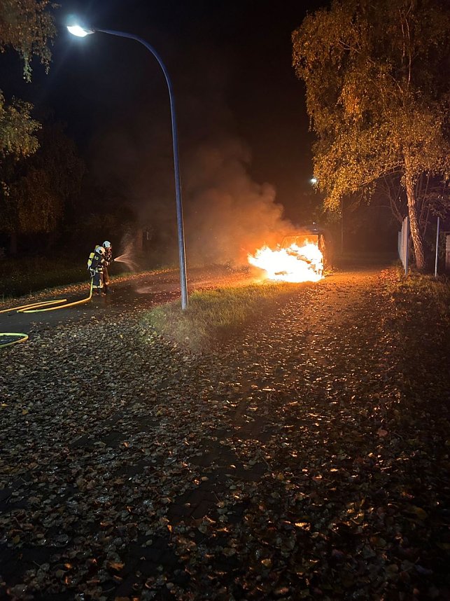 Fahrzeugbrand in der vergangenen Nacht