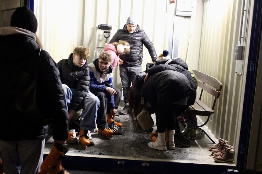 Eisbahn mit super Party in Bad Langensalza er&ouml;ffnet