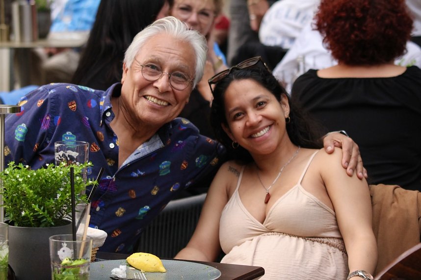 G&auml;ste beim Salza-Fest vor dem Manolo