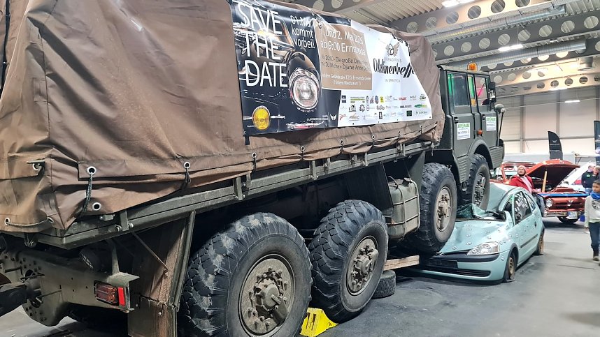 Jede Menge Oldtimer gab es am Wochenende in Erfurt zu sehen.