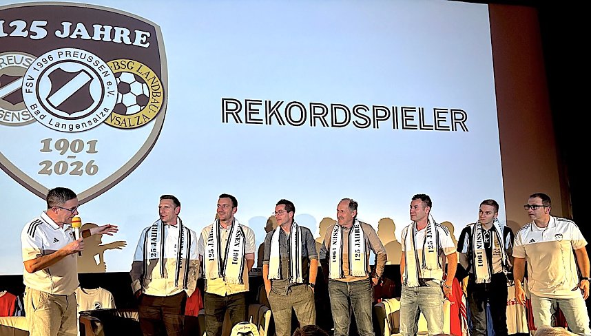 Fu&szlig;baller des FSV Preu&szlig;en feiern ihr Jubil&auml;um