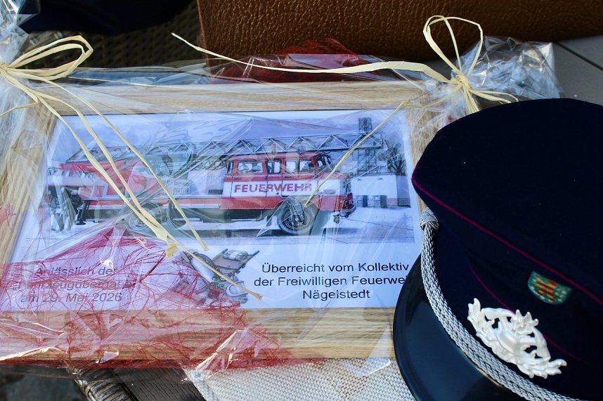 Feierliche &Uuml;bergabe der neuen Drehleiter bei der Feuerwehr in Bad Langensalza