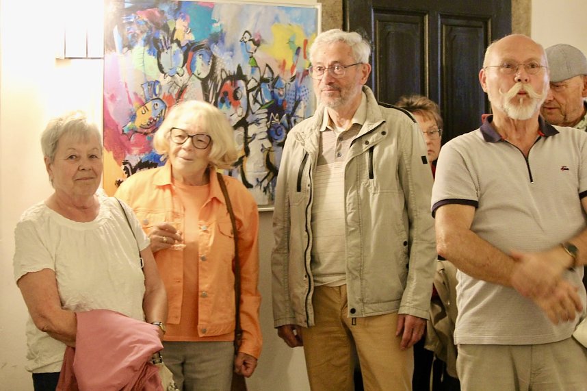 Vernissage der K&uuml;nstlerin K&uuml;nstlerin Gudrun Anlauft in Rathaus Bad Langensalza