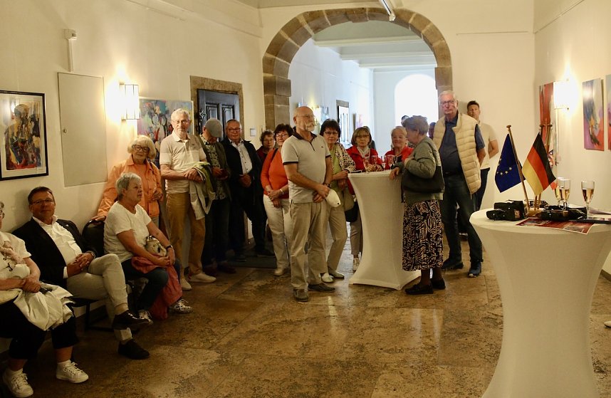 Vernissage der K&uuml;nstlerin K&uuml;nstlerin Gudrun Anlauft  in Rathaus Bad Langensalza