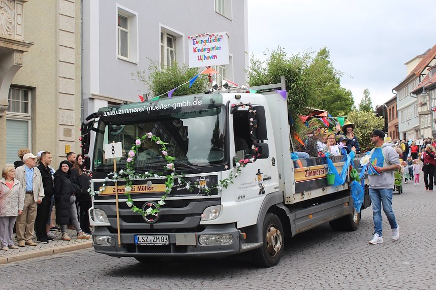 Festumzug zum 214. Brunnenfest in Bad Langensalza