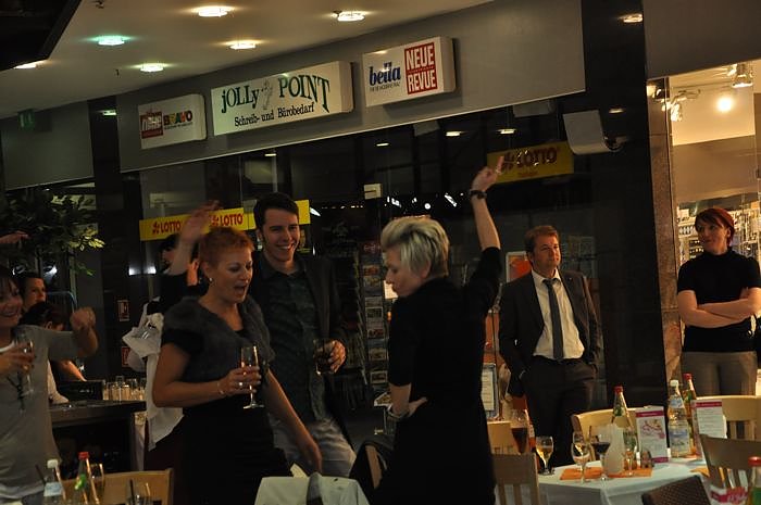 Geburtstagsfeier in der Galerie